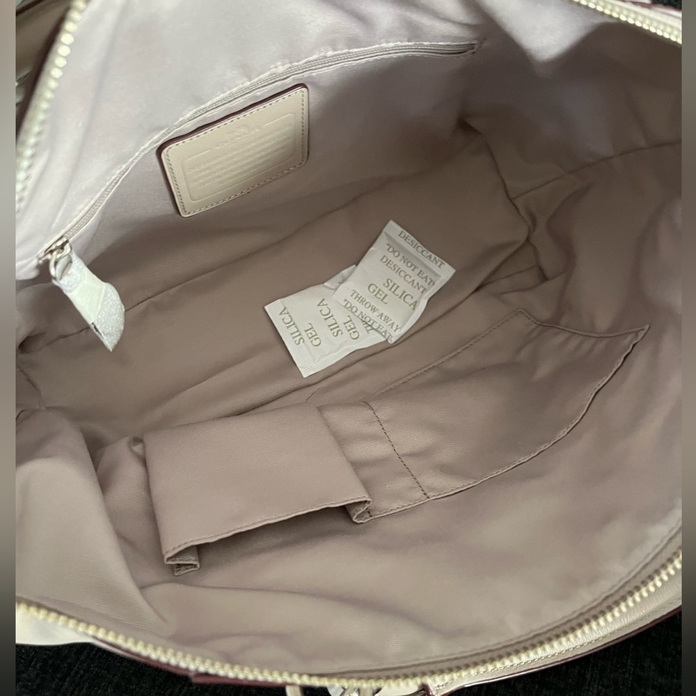 🌸SOLD🌸 🆕 Elegant COACH Collette Smooth Leather Satchel - Picture 7 of 15